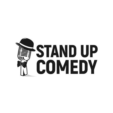 Comedy Club Design, Comedy Logo, Mic Logo, Theatre Logo, Stand Up Show, Show Logo, Movie Logo, Logo Design Set, Logos Inspiration