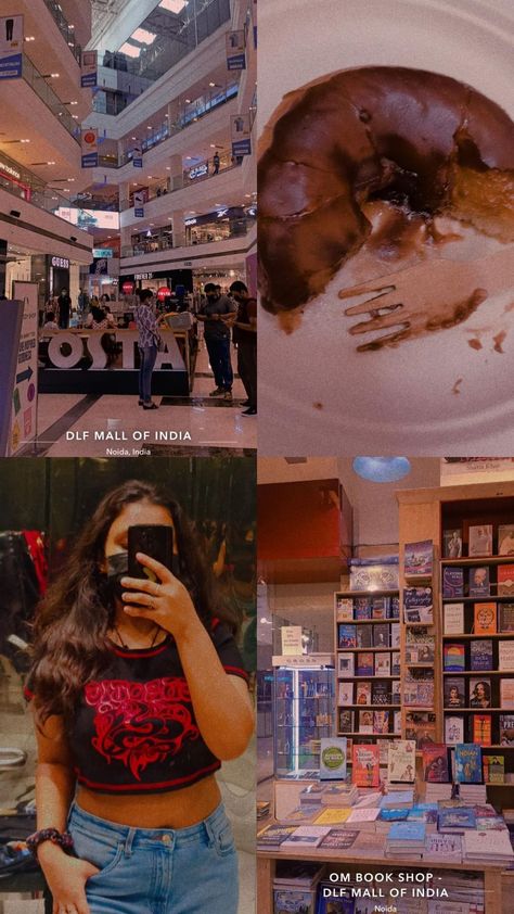 Aesthetic lifestyle 💕 DLF mall of India Mall Selfie Ideas, Mall Captions For Instagram, Mall Story Ideas, Malls Aesthetics, Mall Asthetic Picture, Mall Instagram Stories, Pose In Mall, Mall Aesthetic Pics, Insta Layout Ideas Aesthetic