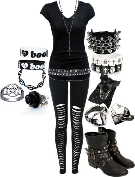 "Concert Wear" by bvb3666 on Polyvore Cute Emo Outfits, Concert Wear, Scene Outfits, Concert Outfits, Rock Outfits, Black Clothing, Emo Outfits, Rock Concert, Cooler Look