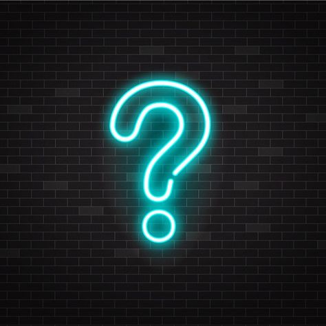 Question Mark Aesthetic, Green Question Mark, Question Mark, Neon Sign, Aesthetic Wallpaper, Premium Vector, Neon Signs, Neon, Signs