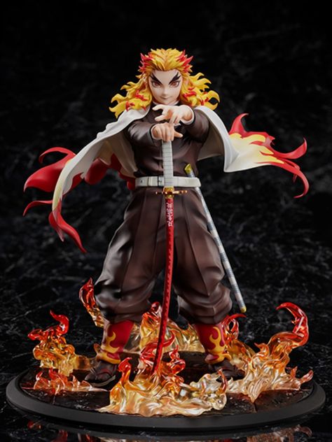 La compañía Aniplex, nos presenta la figura a escala 1/8 que le dedican a Kyojuro Rengoku basada en el primer póster de la promoción de la película Demon Slayer: Kimetsu no Yaiba the Movie: Mugen Train. Demon Slayer Figures, Mugen Train, Rengoku Kyojuro, Smart Art, Figure Anime, Tokyo Otaku Mode, Anime Figurines, Anime Merch, Free Anime