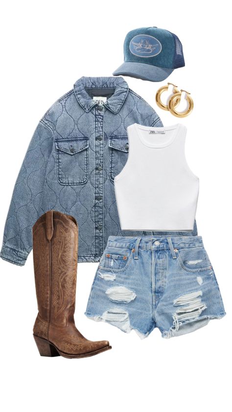 Trucker Hat Outfit, Outfitinspo Style, Hat Outfit, Cute Country Outfits, Looks Country, Estilo Country, Nashville Outfits, Rodeo Outfits, Western Outfits Women