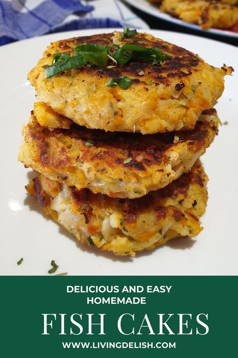 Packed with flavor and some hidden goodness like carrots and potatoes these fish cakes will be the new family favorite. Potato Fish Cakes, Homemade Fish Cakes, South African Dishes, Special Dishes, Fish Cakes, Carrots And Potatoes, South African Recipes, Fish Cake, Chicken Livers