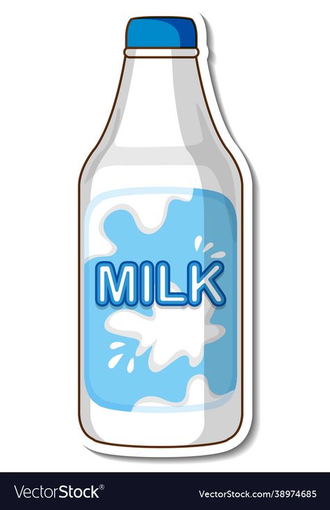 Milk Clipart, Bottle Drawing, Bottle Picture, Fiji Water Bottle, Funny Illustration, Fresh Milk, Pure Leaf Tea Bottle, Dairy Milk, Milk Bottle