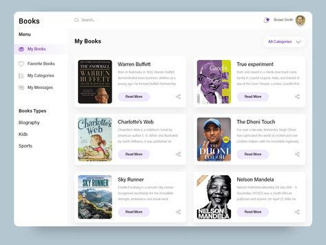 Books Dashbord by Mike Harison | Dribbble | Dribbble Web Design Books, Best Ui Design, Card Ui, Library Website, Movie App, Ui Design Website, Web Ui Design, School Study Tips, Library Design