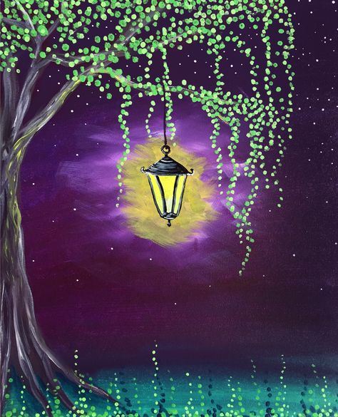 Forest Secret Painting Stuff, Paint Nite, Easy Canvas Painting, Night Painting, Painting Class, Painting Art Projects, Paint Ideas, Paint Party, Learn To Paint