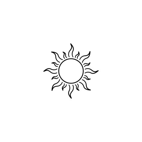 Simple Sun Tattoo, Simple Line Tattoo, Tattoo Sonne, Wörter Tattoos, Sunshine Tattoo, Sun Tattoo Designs, Realistic Temporary Tattoos, Minimal Tattoo Design, Small Tattoos Simple