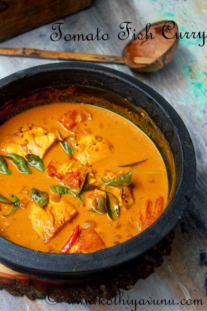 Kothiyavunu.com -Flavors reminds Gods Own Country Fish Tomato, Kerala Cooking, Indian Fish Recipes, Kerala Fish Curry, Fish Curry Indian, Indian Meals, Kerala Recipes, Indian Meal, Fish Curry Recipe