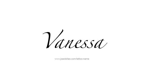 Tattoo Design Name Vanessa Vanessa Name, Tato Nama, Tattoo Name, Stylist Tattoos, About Tattoo, Name Tattoo Designs, Female Names, Elegant Tattoos, Name Tattoo