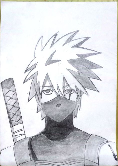 #kakashi #naruto Kakashi Anbu Drawing, Drawing Kakashi Hatake, Kakashi Anbu, Anime Face Drawing, Sketch Images, Anime Face, Pencil Sketch Images, Hatake Kakashi, Standing Poses