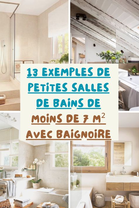 Vous rêvez d'avoir une baignoire mais vous trouvez cela impossible car votre salle de bain est petite ? Aujourd'hui, nous vous offrons une joie : nous vous montrons que même dans les mini salles de bains, il y a de la place pour une baignoire dans laquelle vous pourrez vous détendre et profiter de votre moment spa dans une très petite salle de bain. Gnocchi, Projects To Try, Sweet Home, Coin, Spa, Art, Organisation