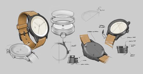 As part of a new venture, Simple Watch Company (SWCO) approached Katapult Design to create a range of high quality, minimalist watch concepts. Store Names Ideas, Watch Sketch, Watch Drawing, Simple Watches, Industrial Design Sketch, Design Presentation, Minimalist Watch, Sketch Inspiration, Joanna Gaines