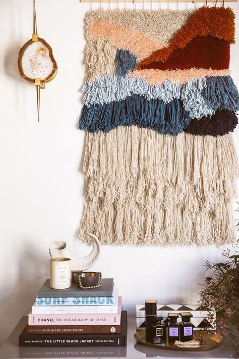 DIY Latch Hook Wall Hanging – Honestly WTF Latch Hook Wall Hanging, Diy Latch Hook, Hook Rugs, Weaving Wall Hanging, Latch Hook Rugs, Rug Wall Hanging, Yarn Wall Hanging, Hook Wall, Wall Hanging Diy