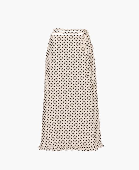 Prada 2005, Long Leather Skirt, Poplin Blouse, Wool Mini Skirt, Poplin Dress, Wool Skirts, Luxury Clothing, Polka Dot Print, Dot Print