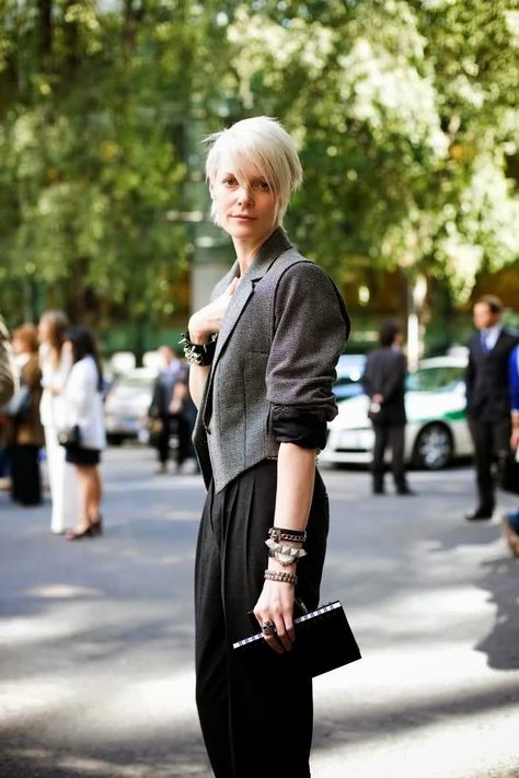 A Lesson in Style:  Kate Lanphear Ysl Pants, Ethereal Dramatic, Kate Lanphear, Scott Schuman, Italian Fashion Street, Androgynous Style, Italian Street, Rock Outfit, Street Style Edgy