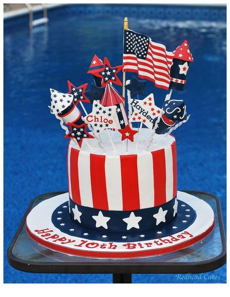 4Th Of July Birthday Cakes Patriotic Birthday Cake 2015 Patriotic Birthday Cake 2015 My - entitlementtrap.com Patriotic Birthday Cake, Usa Cake, Fireworks Cake, Patriotic Birthday, Patriotic Cake, Fourth Of July Cakes, Blue Birthday Cakes, 4th Of July Birthday, 4th Of July Cake