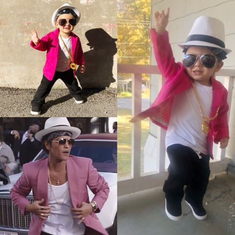 Bruno Mars costume. TODDLER. DIY Bruno Mars Halloween Costume, Bruno Mars Costume, School Costume, Costume Toddler, Halloween Express, Birthday Shoot, Halloween 2022, Book Week, Halloween Outfit