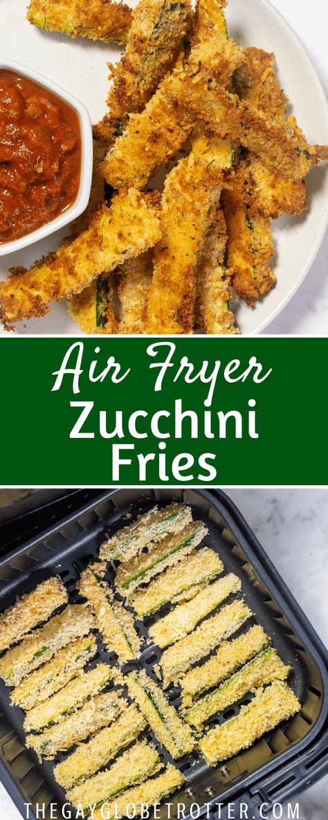 Air Fryer Zucchini Fries, Instapot Recipes Chicken, Parmesan Zucchini Fries, Instapot Meals, Air Fryer Zucchini, Zucchini Sticks, Fried Zucchini, After School Snack, Air Fry Recipes