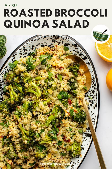 Broccoli Quinoa Salad, Broccoli Quinoa, Grain Salads, Quinoa Broccoli, Vegan Quinoa Salad, Sides Dishes, Fertility Foods, Vegetarian Salads, Quinoa Salad Recipes