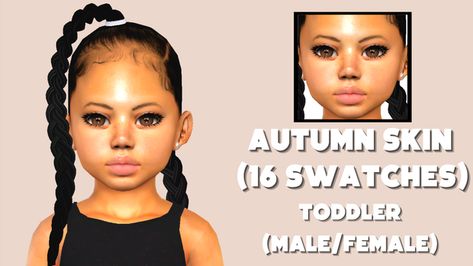 CHILD + TODDLER SKIN PACK VOL. 1 {F/M} | Sierra The Simmer Sims 4 Toddler Skin Details, Child Skin Sims 4, Infant Skin Sims 4, Sims 4 Cc Toddler Skin, Sims 4 Toddler Skin, Sims Jewelry, Free Sims 4 Cc, Mods For Sims 4, Sims 4 Urban Cc