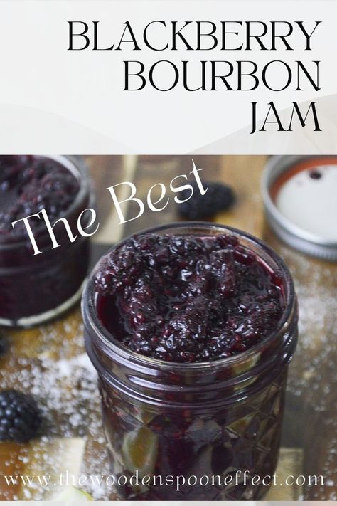 The best jam ever! Bourbon Jam Recipes, Bourbon Jelly Recipe, Blackberry Bourbon Jam, Bourbon Jam, Blackberry Bourbon, Homemade Barbecue Sauce Recipe, Blackberry Jam Recipes, Homemade Jams, Bourbon Recipes