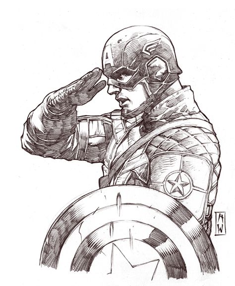 Captain America Sketch by AdmiraWijaya Captain America Sketch, Captain America Drawing, Marvel Art Drawings, Captain America Art, Avengers Drawings, Avengers Art, Marvel Tattoos, Marvel Drawings, Marvel Fan Art