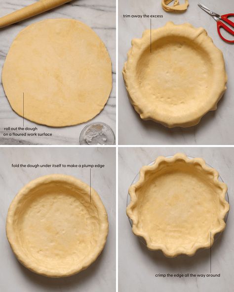 Flakey, tender, buttery pie crust is easier to make than you might think! This fool-proof recipe will teach you how to make pie crust both in a food processor and by hand! Fool Proof Pie Crust, Perfect Flaky Pie Crust, Make Pie Crust, Flakey Pie Crust, Buttery Pie Crust, How To Make Pie, Flaky Pie Crust, Fool Proof, Fool Proof Recipes