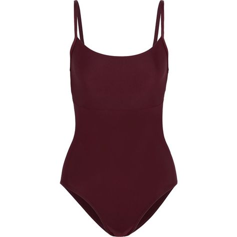 Ballet Beautiful Open-back stretch-jersey leotard ($32) ❤ liked on Polyvore featuring intimates, shapewear, bodysuits, tops, my clothes, body and one piece Polyvore Chic, Burgundy Bodysuit, Purple Bodysuit, Bodysuit Tops, 2000s Outfits, Summer Fashion Beach, Burgundy Top, Ballet Beautiful, Strappy Top