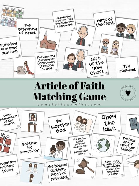 Lds Primary Games, 13 Articles Of Faith, Primary Games, Lds Primary Lesson Helps, Lds Primary Lessons, Primary Program, Church Games, Gifts Of The Spirit, Activity Day Girls