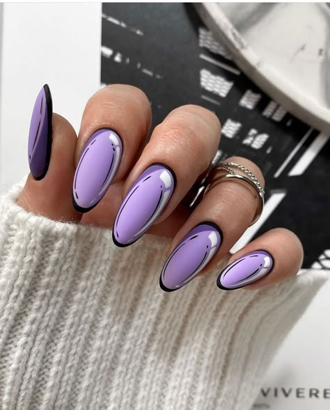 Carton Nails Art, Purple Cartoon Nails, Wide Nails Designs, 2d Nails, Comic Nails, Comic Book Nails, Book Nails, Cartoon Nail Designs, Pop Art Nails