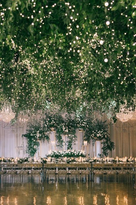 Nikki and Leonard's Stunning Wedding at Arlington Estate Arlington Estate, Reception Ceiling, Emerald Green Wedding, Wedding Ceiling, Garden Theme Wedding, Emerald Green Weddings, Wedding Planning Decor, Future Wedding Plans, One Fine Day