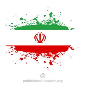 Vector flag of the Islamic Republic of Iran with ink splatter. Iranian Flag, Islamic Republic Of Iran, Iran Flag, Persian Warrior, Dominican Republic Flag, Peacock Painting, Ink Splatter, Flag Vector, Islamic Republic