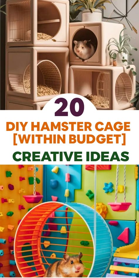 Discover how to craft a cozy DIY hamster habitat on a budget! Repurpose a plastic storage bin as the cage base, ensuring proper ventilation with drilled holes and secured mesh wire. Line it with soft bedding for comfort and add ramps and platforms using cardboard or wood for exploration. Build a hideout from an old shoebox or plastic house for retreats. Enrich your hamster's environment with toys and chew sticks for mental stimulation. Diy Hamster Cage, Hamster Cage Ideas, Diy Hamster Toys, Ikea Detolf, Large Plastic Storage Bins, Cage Hamster, Hamster Diy, Hamster Habitat, Dog Feeding Station