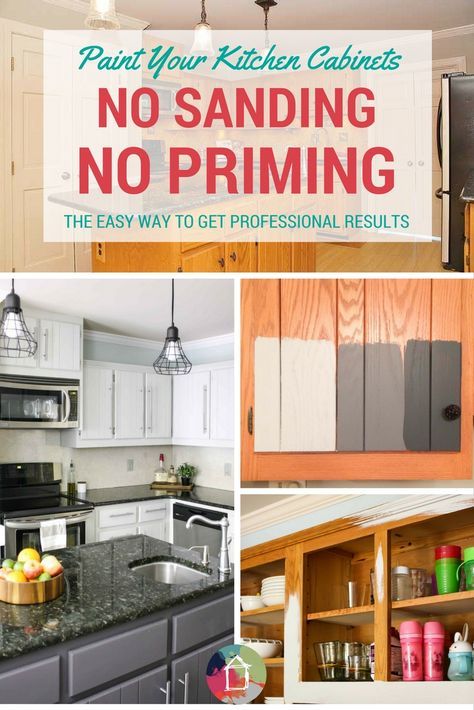 Paint Kitchen Cabinets Without Sanding, Paint Your Kitchen Cabinets, How To Paint Kitchen Cabinets, Paint Kitchen Cabinets, Paint Cabinets, Manufactured Home Remodel, Cabinets Makeover, Kitchen Cabinets Ideas, Narrow Kitchen