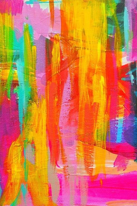 Neon Color Paintings, Abstract Painting Ideas For Beginners, Abstract Painting Ideas, Abstract Colorful Art, Neon Abstract, Abstract Fabric, Painting Ideas For Beginners, Abstract Painting Techniques, Bright Art