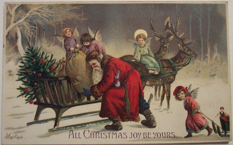 vintage                          Santa desktop | ... Christmas Desktop Wallpapers: Vintage Christmas Desktop Wallpapers Victorian Christmas Cards, Images Noêl Vintages, Christmas Desktop Wallpaper, Image Halloween, Christmas Desktop, Santa Christmas Cards, Postal Vintage, Vintage Christmas Images, Old Fashioned Christmas