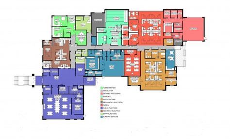 Kaysville City Police Station Floor Plan Police Station Floor Plan, Sims 4 Police Station, Police Station Interior, Police Department Office, Municipal Hall, Office Building Plans, Hall Flooring, Architectural Floor Plans, Building Plan