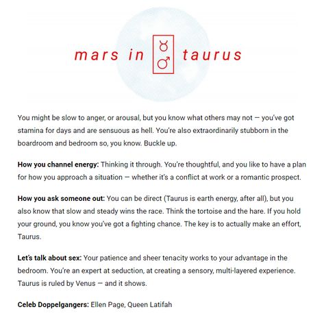 Mars in Taurus Taurus Mars, Mars Taurus, Mars In Taurus, Taurus Mars Aesthetic, Mars In Taurus Female, Moon In Taurus Woman, Taurus Rising Appearance, Taurus Man, Taurus Moon