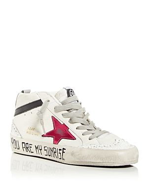 Shop or share your style of the product on ModeSens! Golden Goose Women's Mid Star Mid Top Sneakers-Shoes Star Motif, Fabric Logo, Mid Top Sneakers, Golden Goose Shoes, Foto Art, Mid Top, Swag Shoes, Engraved Logo, Sneakers Online