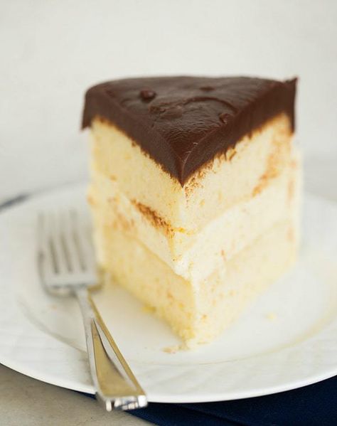 Double Vanilla Ice Cream Cake | browneyedbaker.com #recipe Homemade Ice Cream Cake Recipe, Vanilla Ice Cream Cake, Ice Cream Cake Recipe Homemade, Homemade Ice Cream Cake, Cream Cake Recipe, Ice Cream Cakes, Chocolate Fudge Frosting, Ice Cream Cake Recipe, Homemade Vanilla Ice Cream