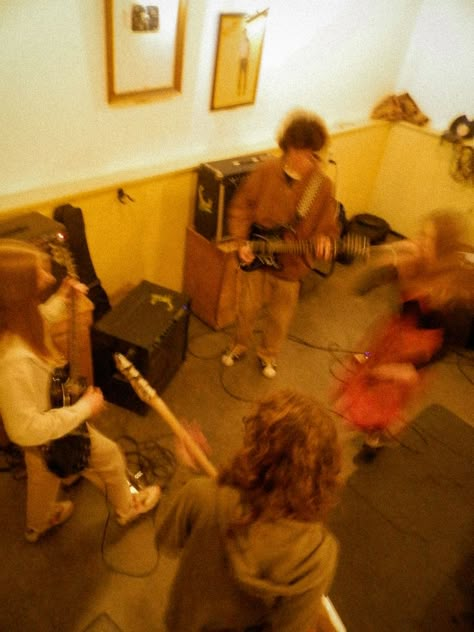 Basement Band, Band Playing, Band Aesthetic, Band Au, Rockstar Aesthetic, The Jam Band, Band Group, Grunge Band, Garage Band