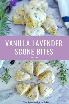 Lavender Sourdough, Lemon Lavender Scones, Sourdough Scones, Lavender Scones, Vanilla Lavender, Lavender Recipes, Lemon Scones, Spring Brunch, Lemon Glaze