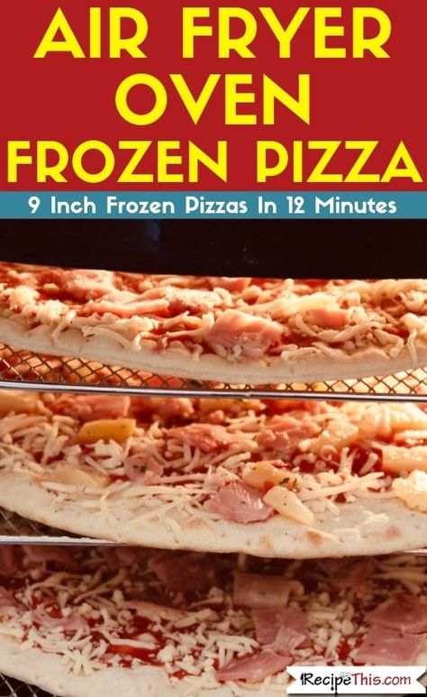 Pizza Air Fryer, Pizza In The Air Fryer, Cooks Air Fryer, Air Fried Food, Air Fryer Oven Recipes, Air Fryer Oven, Air Fry Recipes, Air Fryer Healthy, Frozen Pizza