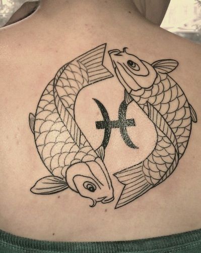 Pisces Tattoo Designs1 Zodiac Tattoos Pisces, Pisces Fish Tattoos, Stammestattoo Designs, Pisces Tattoo Designs, Christian Sleeve Tattoo, Pisces Tattoos, Tattoo Zeichnungen, Zodiac Sign Tattoos, Zodiac Tattoos