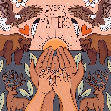 Everychildmatters Art, Indigenous Reconciliation Art, National Truth And Reconciliation Day Quotes, Truth And Reconciliation Quotes, Residential Schools Art, Truth And Reconciliation Canada, Land Acknowledgement Art, Indigenous Poster Design, Indigenous Art Canada