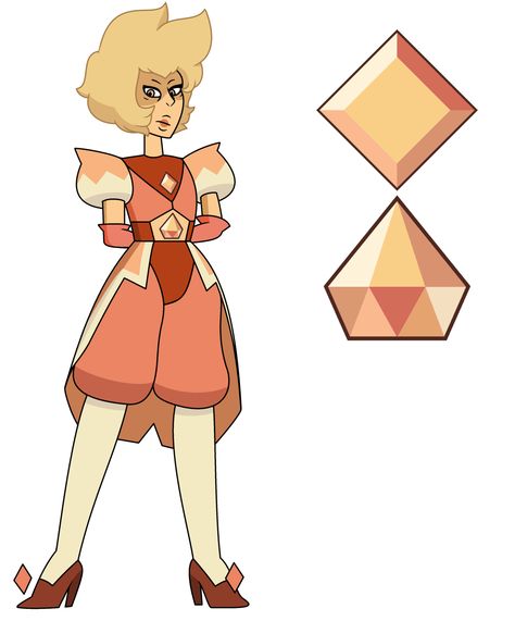 Yellow and Pink Diamond Fusion Steven Universe All Gems, Diamond Fusion, Fan Fusions, Peach Diamond, Diamond Tumblr, Diamond Steven Universe, Steven Universe Fan Fusions, Blue Diamond Steven Universe, Steven Universe Theories