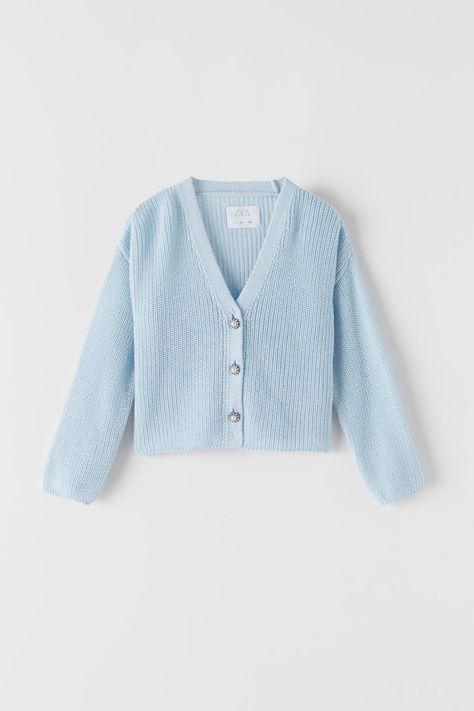 Silver Sequin Top, Light Blue Cardigan, Zara Cardigan, Yule Ball, Warm Clothes, Year 5, Year 6, Casual Wear Dress, Bleu Pastel