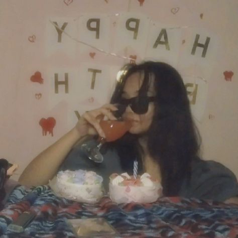 Pity Party Theme, Pity Party Aesthetic Photoshoot, Pity Party Birthday, Pity Party Photoshoot, Grunge Birthday, Irl Pfps, 21st Bday Ideas, 21st Birthday Photoshoot, Cute Birthday Pictures