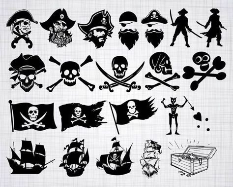 Pirate Flag Tattoo, Pirate Vector, Pirate Clip Art, Pirate Skull Tattoos, Pirate Tattoos, Pirate Symbols, Pirate Svg, Pirate Flags, Pirate Tattoo