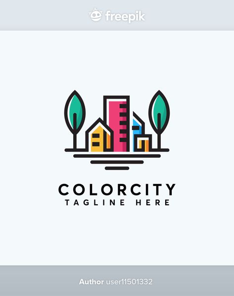 Town Logo Design, Town Logo, Design Apps, City Logo, Premium Colors, Park City, Premium Vector, Art Inspo, Graphic Resources